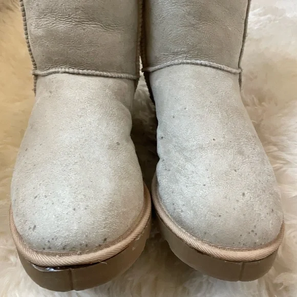 Vintage | HTF ugg Australia classic tall cream boots men - Picture 3 of 8